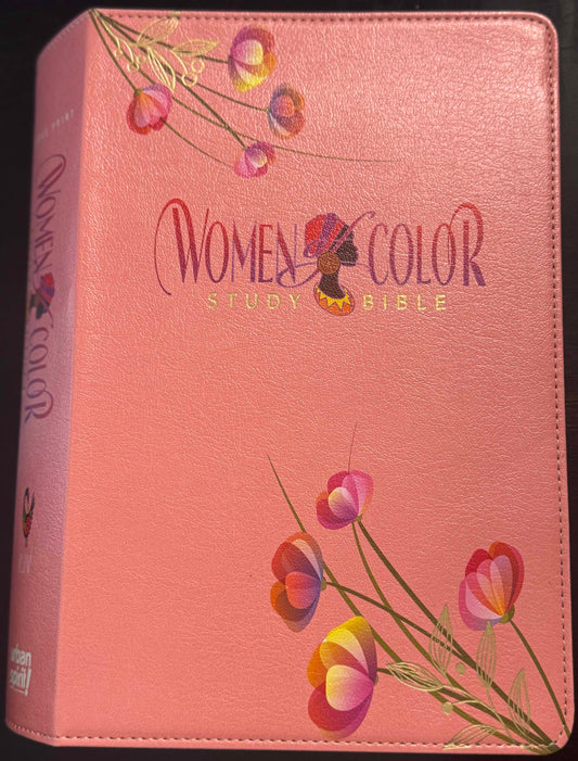 Women of Color Study Bible PINK Luxleather