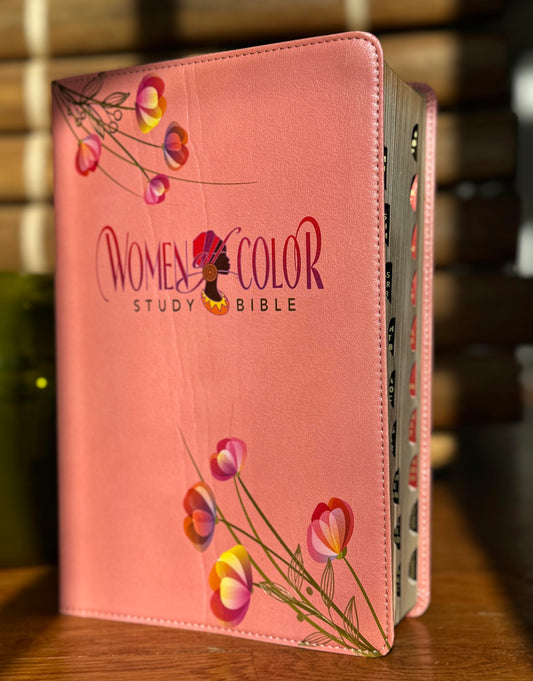 Women of Color Study Bible PINK Luxleather - INDEXED