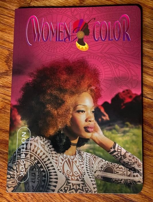 Women of Color 'Girl with Fro and the Mountains Cover' NOTEBOOK/ Calendar 2025 -2026 x 6