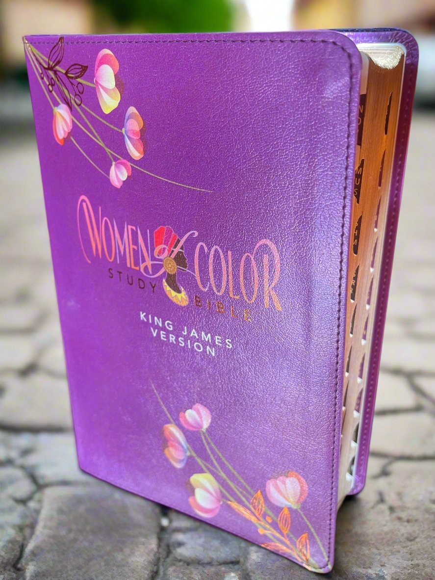 Women of Color Study Bible - Purple LuxLeather Softouch Edition